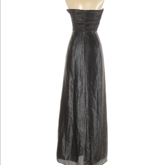 Laundry Metallic Silver Strapless Gown 0 - Picture 4 of 6